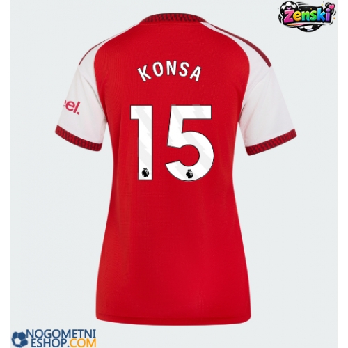 Ženski Nogometni dresi Arsenal Ezri Konsa #15 Domači 2026-27 Kratek Rokav